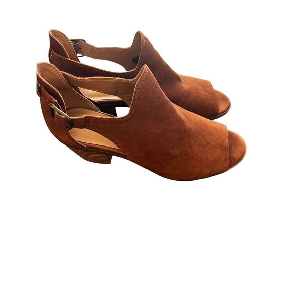 Lucky Brand Open Toe Ankle sandals Leather Size 8.5 - Picture 3 of 10